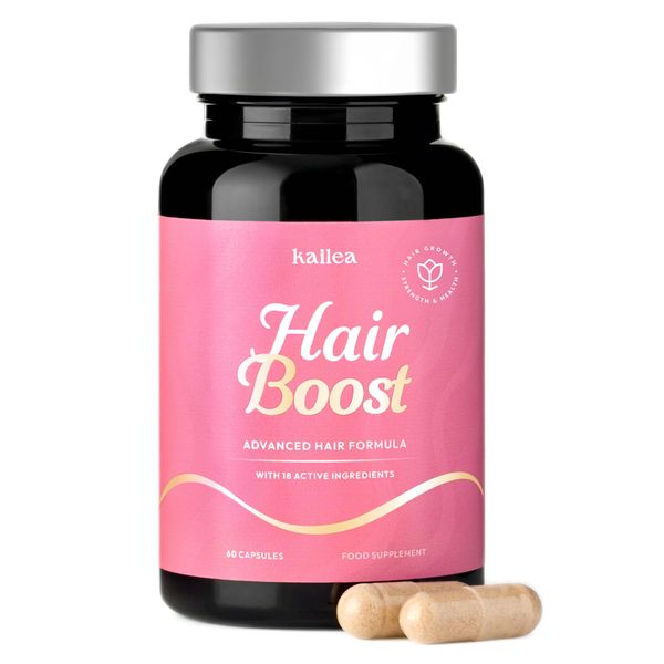 Premium Hair Growth Supplement | Collagen, Biotin, Hyaluronic Acid, Nettle, Zinc + 13 Active Ingredients | Faster Hair Growth & Hair Loss Prevention | Hair, Skin, Nails Vitamins | 30-Day Supply