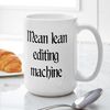 CafePress Mean Lean Editing Machine Large Mug 15 oz (444 ml) Ceramic Coffee Mug