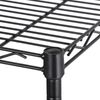2 PCS 4-Tier Storage Rack Wire Shelving Unit 265 LB Capacity for Office Kitchen