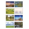 48 Glossy Blank Landscape Greeting Cards with Plain Kraft Brown Envelopes