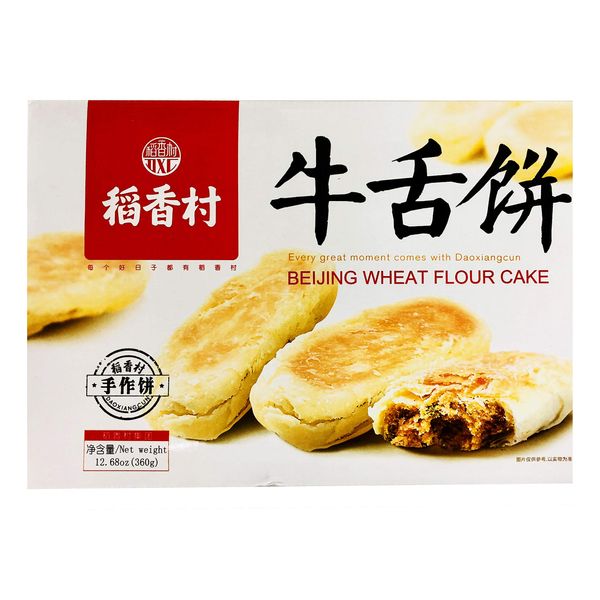 DaoXiangCun Beijing Wheat Flour Cake 稻香村 糕点360g (Wheat Flour Cake 牛舌饼, pack of 2)-- asian chinese snacks