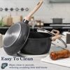 12 Pcs Pots and Pans Set Non stick, Cookware Sets Black Granite Induction