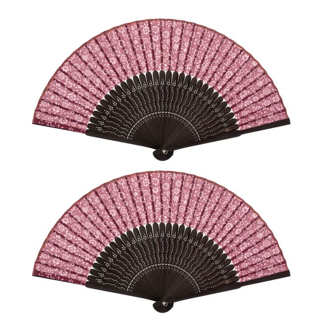 Korean folding fan small blossom 