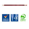 Staedtler Tradition 112 Pencil with Eraser Tip HB (Pack of12)