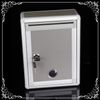 Keyed Mailbox, Letter Box, Mailbox, Post, Aluminum Anti-Theft (Small, Round Window)