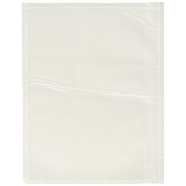 7.5" x 5.5" Clear Adhesive Top Loading Packing List/Shipping Label Envelopes Pouches (100 pk)