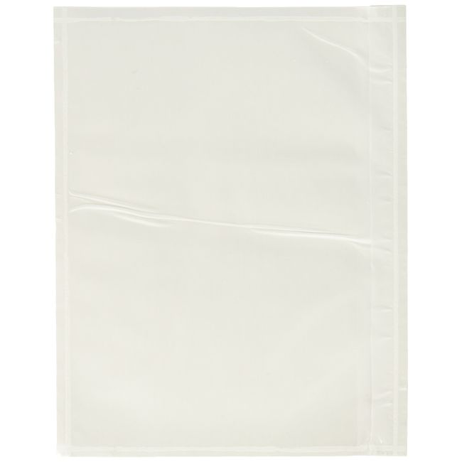 7.5" x 5.5" Clear Adhesive Top Loading Packing List/Shipping Label Envelopes Pouches (100 pk)