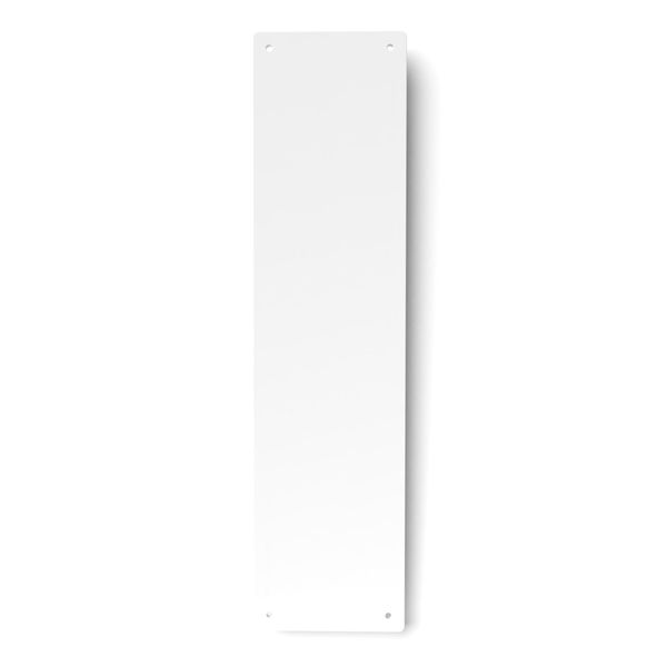 FOCUS DISPLAYS DOOR FINGER PLATE WITH SCREWS - 11 COLOURS (White)