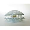 Generic Mixed color blue/gray marbled hair claw clip