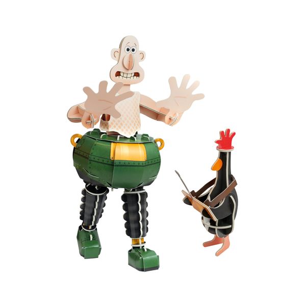 Build Your Own Wallace & Gromit Techno Trousers - Wrong Trousers & Feathers McGraw - Eco Friendly Cardboard Craft Kit - Ages 10+