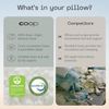 Adjustable King Size Bed Pillow Memory Foam Microfiber Support Sleep