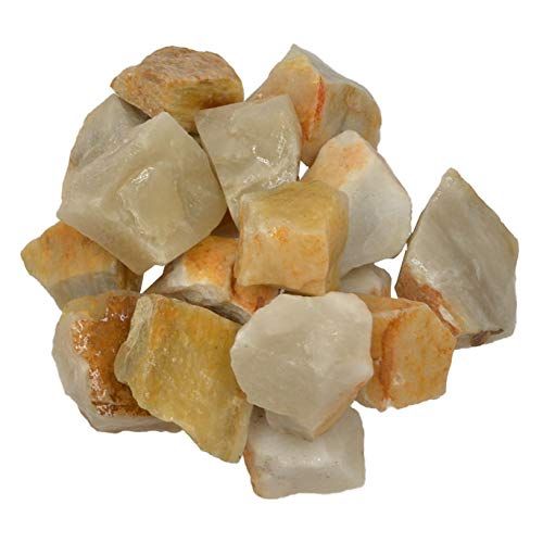 Hypnotic Gems Materials: 5 lbs Yellow Aventurine Stones from Asia - Rough Bulk Raw Natural Crystals for Cabbing, Tumbling, Lapidary, Polishing, Wire Wrapping, Wicca & Reiki Crystal Healing