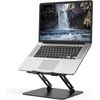 Adjustable Laptop Stand for Desk – Foldable Metal Riser with Ventilation Slots