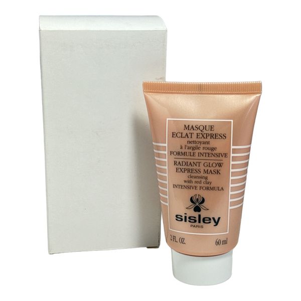 Sisley Radiant Glow Express Mask Cleansing w/ Red Clay Intensive Formula 2oz.