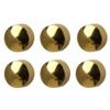 6 Pairs Studex Mini 2mm Traditional Plain Ball Gold Plated Bezel Setting Ear Piercing Stud Earrings