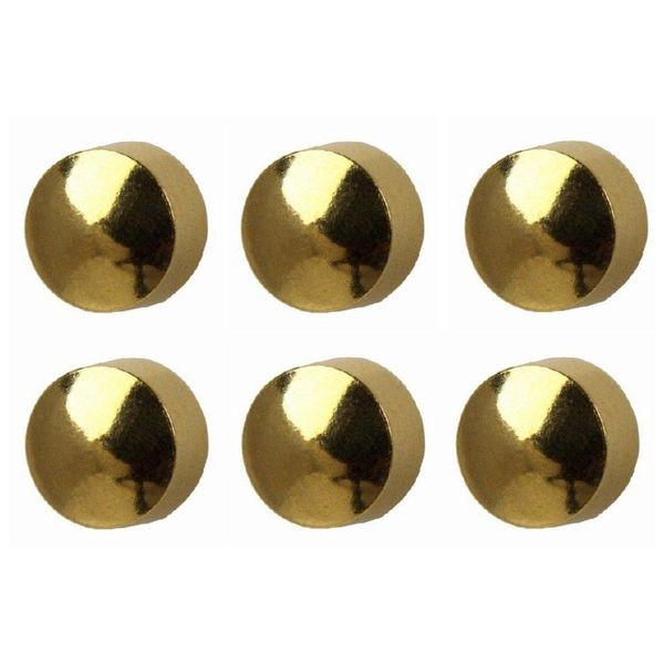 6 Pairs Studex Mini 2mm Traditional Plain Ball Gold Plated Bezel Setting Ear Piercing Stud Earrings