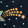 [Spangle] Sequin motif (shooting star) S size iron on