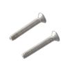 Head Machine Screws 100pcs M2 Silver Machine Screws,Phillips Flat Countersunk Head Machine Screws,304 Stainless Steel Bolt Screw