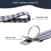 Pacifier Clip Leash Soothie Holder Unisex Plaid Button for boy （2 Pack）