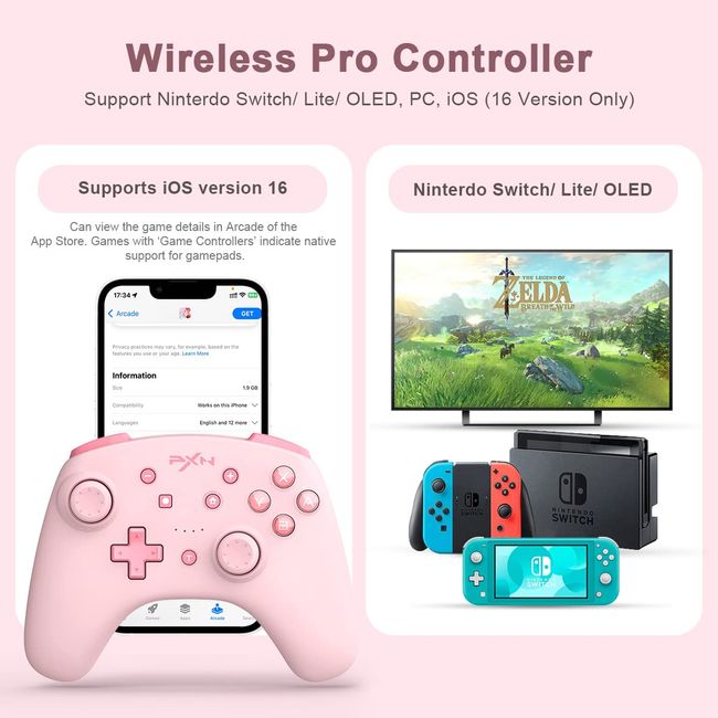  PXN Wireless Switch Controller for Switch/Lite/OLED