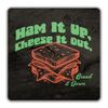 Shopagift Ham It Up, Cheese It Out, Bread it Down Sandwich 2 Pack Coasters - 9cm x 9cm