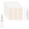 shefun JP170 Double Eyelid Mesh Tape, 384 Pieces, Adhesive with Water, Eyelid Crease, Strong Double-Sided Tape, Ultra Fine, Skin Color, Invisible Tape, Half Moon High Type