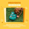 Webbox Carrot Patch Dog Toy - Plush with Interactive Treat Hiding Puzzle