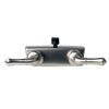 RV Two Handle Shower Diverter with Matching Hand Held Shower Brushed Nickel