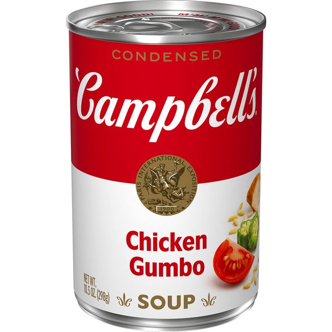 Campbell's Condensed Chicken Gumbo Soup, 10.5 Ounce Can