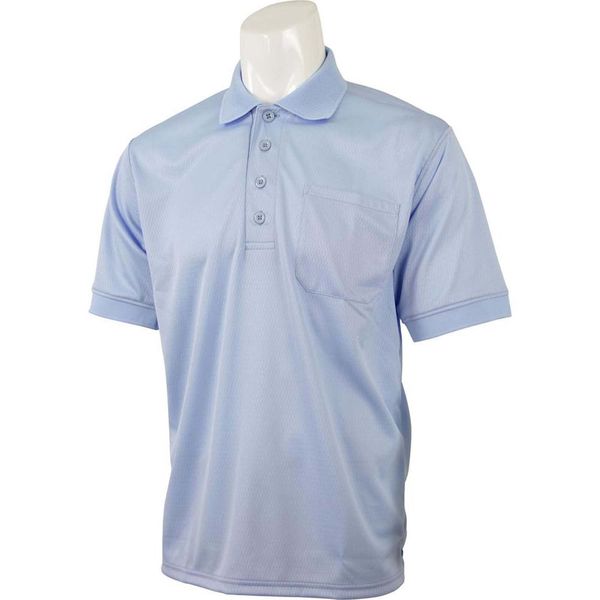 Zet BPU50 Baseball Referee Polo Shirt (Short Sleeve), Powder Blue, M