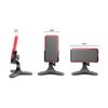 WeatherTech DeskFone Two View Universal Phone Holder for Flat Surfaces, Office, Kitchen, Nightstand - Graphite Metal Knobs