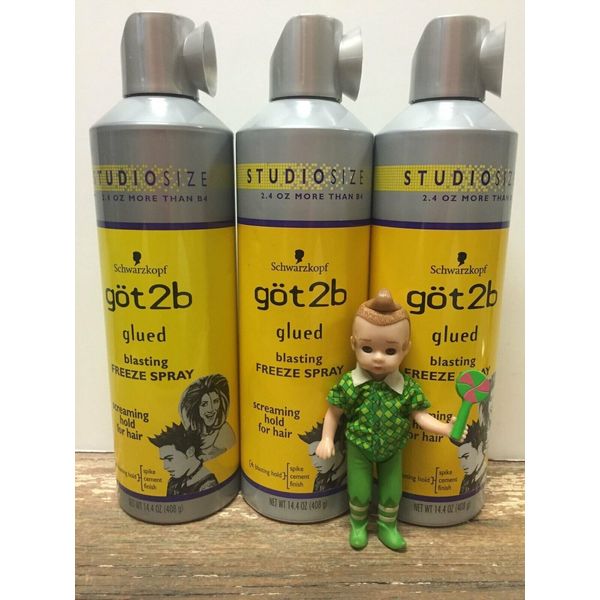 Schwarzkopf got2b Glued Blasting Freeze Spray 14.4 oz 3 Studio Size