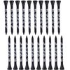 Hiro World Trade Golf Tee, Skull Pattern, Woodtie, Long Tee, Driver Set (20 Black Long Skull Pattern)