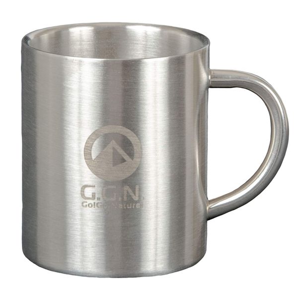 G.G.N. GN02CM009 Mug, Stainless Steel, Thermal Insulation, Cup, Camping, Outdoor Activities