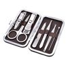 Classic Brown Leatherette Complete Manicure Set