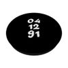 04.12.91 - Birthdate Design with Birth Day.Month.Year PopSockets Swappable PopGrip