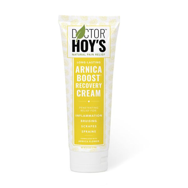 DOCTOR HOY'S Natural Arnica Boost Recovery Cream, Bruise and Muscle Pain Relief Cream, Topical Homeopathic Formula with Arnica Montana for Rapid Bruise Relief (6 Fl Oz)