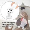Pence & Moon Collective E27 Lamp Holder Base Socket Converter, Light Bulb Socket Lamp Fitting, for E27 Ceiling Light Fitting(Straight Socket)