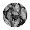 Cool Abstract Black, White & Grey Leaf Geometric Effect PopSockets Adhesive PopGrip
