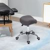 Hydraulic Adjustable Rolling Massage Salon Stool Spa Saddle Chair, Gray