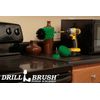 Drillbrush Green Kitchen Drill Brushes with Long Reach Extender - Oven, Flooring
