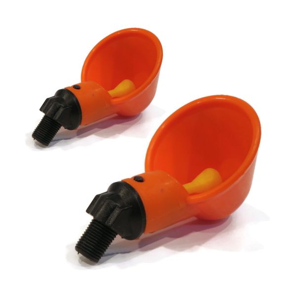 (2-Pack) Poultry Drinker Waterer for Chickens Hens Chicks Turkeys Quail Birds