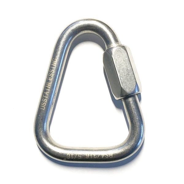 Stainless Steel 316 Delta Quick Link 5/16" (8mm) Marine Grade Triangle