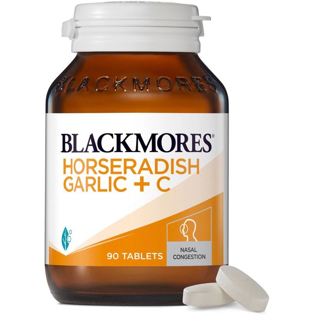 Horseradish, Garlic plus Vitamin C Super Strength 90 Tablets Blackmores