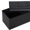 43" Folding Storage Ottoman Bench Storage Stools Footrest for Home Organizer