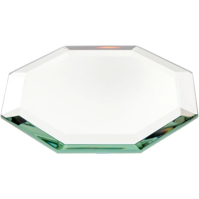 Plymor Octagon 5mm Beveled Glass Mirror, 4 inch x 4 inch (Pack of 3)