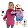 25" Amy, Peach Girl, Full Body, Ventriloquist Style Puppet