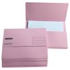 Pack of 50 Pink Card Premium Foolscap Document Wallets