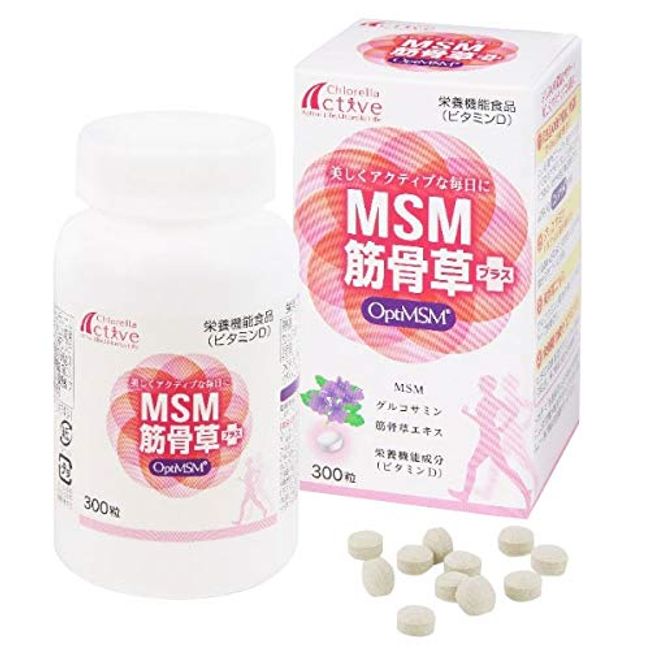 クロレラ工業 MSM筋骨草プラス 栄養機能食品（ビタミンD） 99.6g（1粒322mg×300粒）