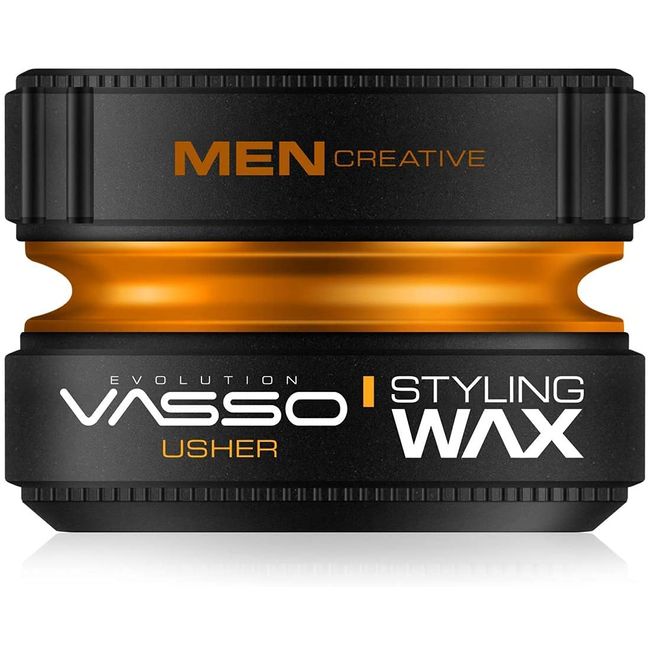 Vasso Pro-Aqua Usher Hair Styling Water Based Gel Wax, Orange, 150 ml